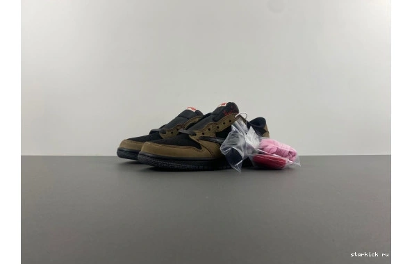 DM7866-2002 DM7866-2002 RETRO 1 OG SCOTT Brown TRAVIS SP  LOW JORDAN 0822